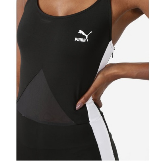 **SOLD** Puma archive T7 jumpsuit black white sz L - Picture 3 of 8